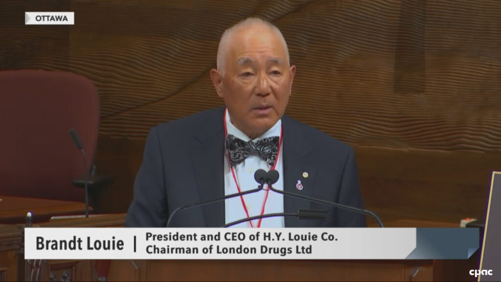 Brandt Louie, President and CEO of H.Y. Louie Co. and Chairman of London Drugs Ltd.